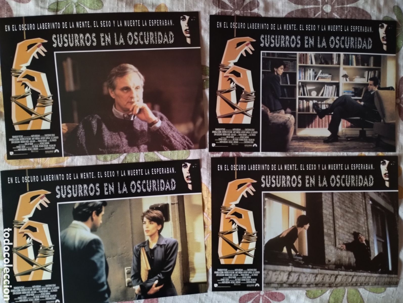Cine: 12 FOTOCROMOS - SUSURROS EN LA OSCURIDAD - SET COMPLETO
