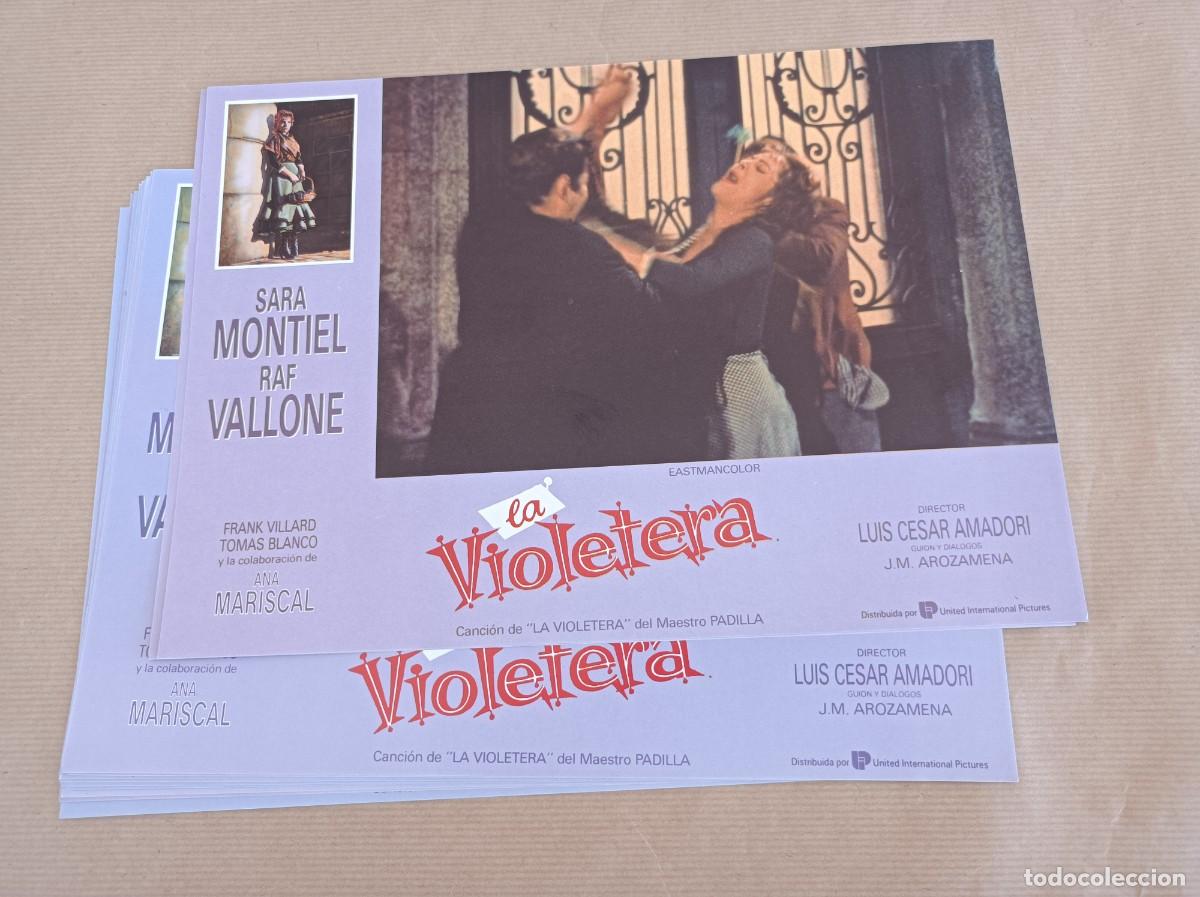 Cine: 11 FOTOCROMOS PEL&Iacute;CULA LA VIOLETERA JUEGO INCOMPLETO