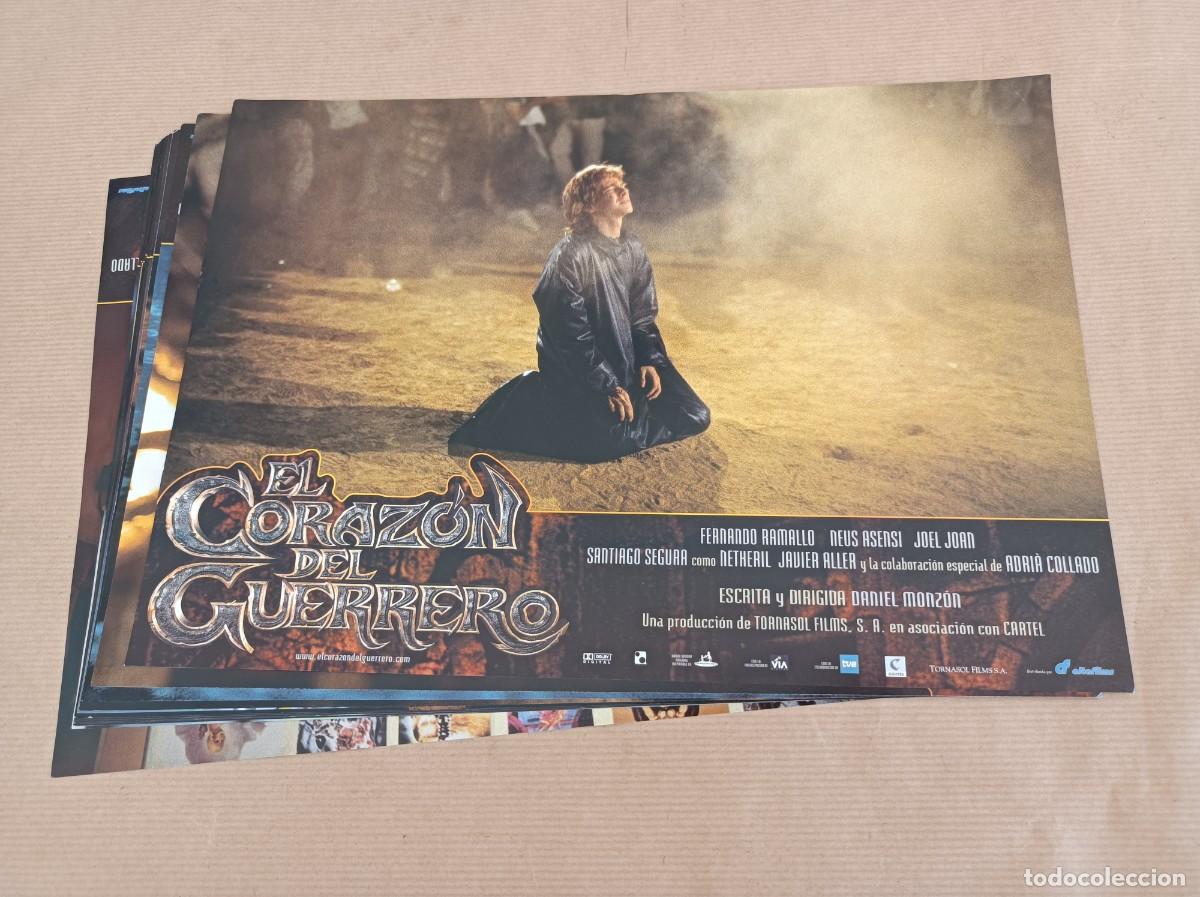 Cine: 12 FOTOCROMOS PEL&Iacute;CULA EL CORAZ&Oacute;N DEL GUERRERO JUEGO COMPLETO