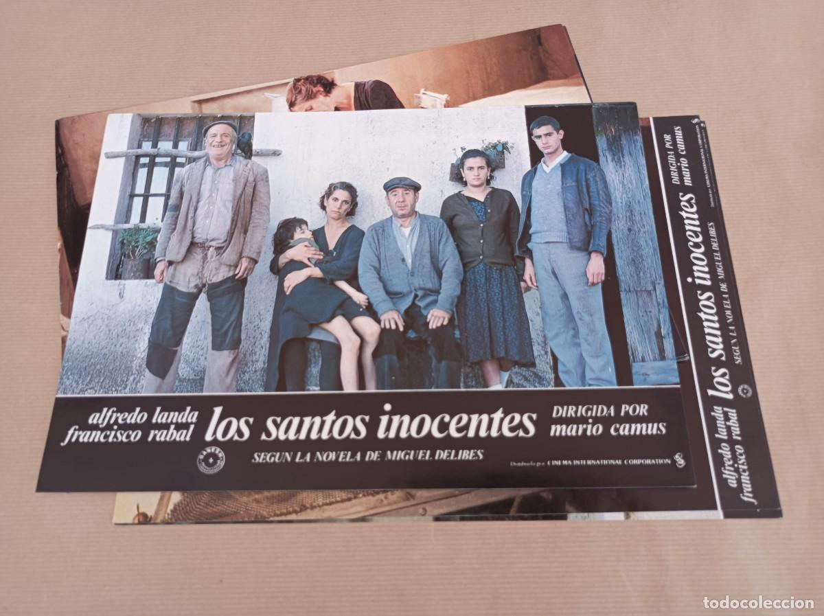 Cine: 12 FOTOCROMOS PEL&Iacute;CULA LOS SANTOS INOCENTES JUEGO COMPLETO