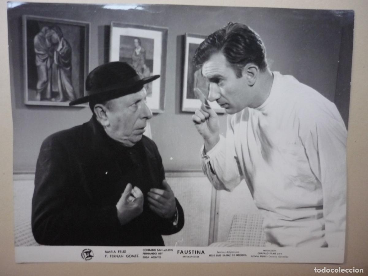 Cine: faustina - foto original b/n - fernando fernan gomez pepe isbert - Jos&eacute; Luis S&aacute;enz de Heredia