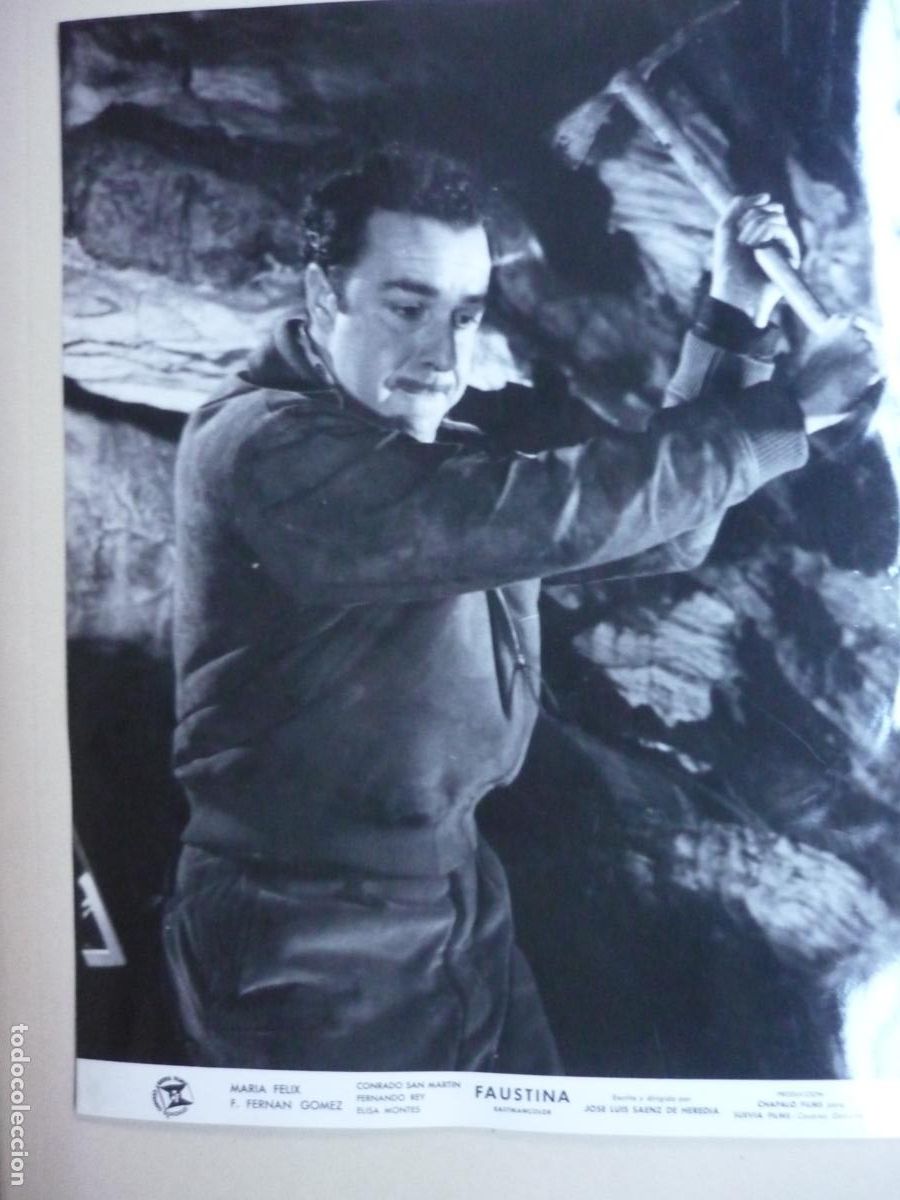 Cine: faustina - foto original b/n - fernando rey - Jos&eacute; Luis S&aacute;enz de Heredia cine espa&ntilde;ol