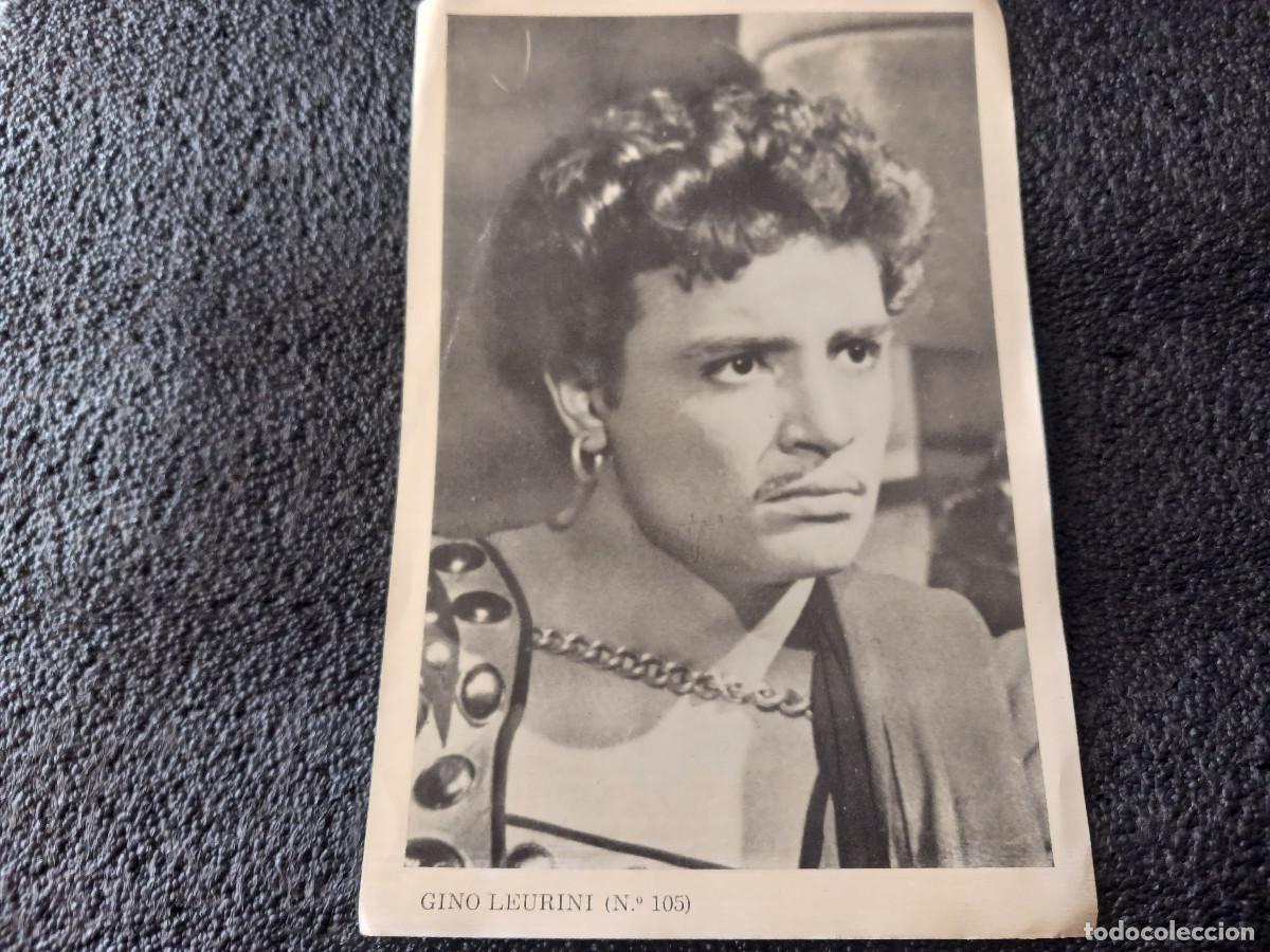 Cine: lamina papel fino, gino leurini, n&ordm; 105 obsequio de la revista florita
