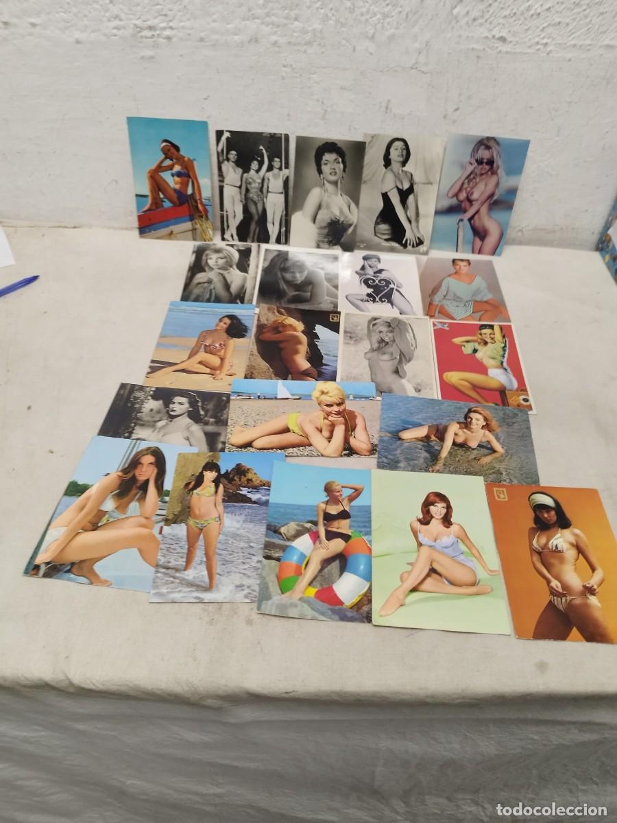 Cine: Lote de 21 postales de actrices, mujeres de cine.