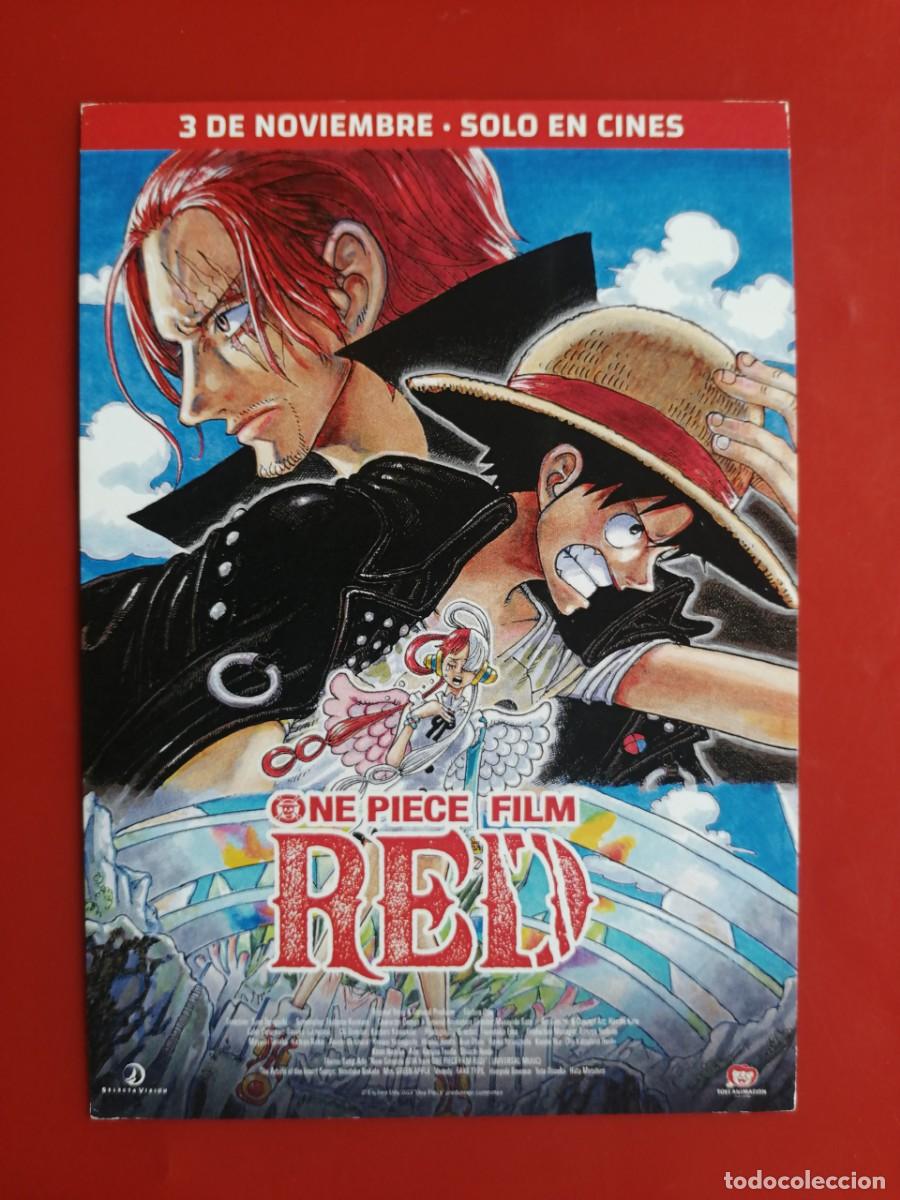 Cine: POSTAL 19588 FLYER- ONE PIECE FILM RED &ndash;CINE DIBUJOS ANIMADOS ANIME