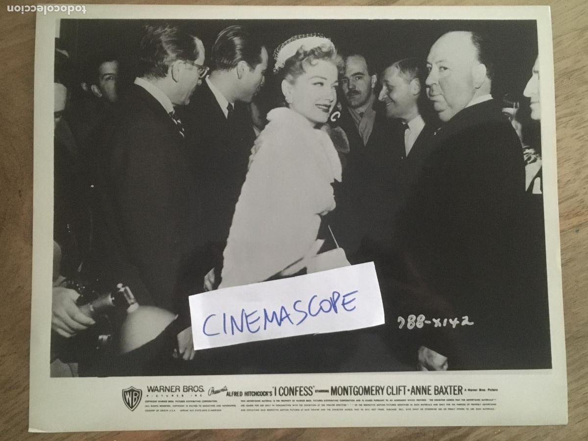 Cine: yo confieso I confess alfred hitchcock anne baxter foto original antigua