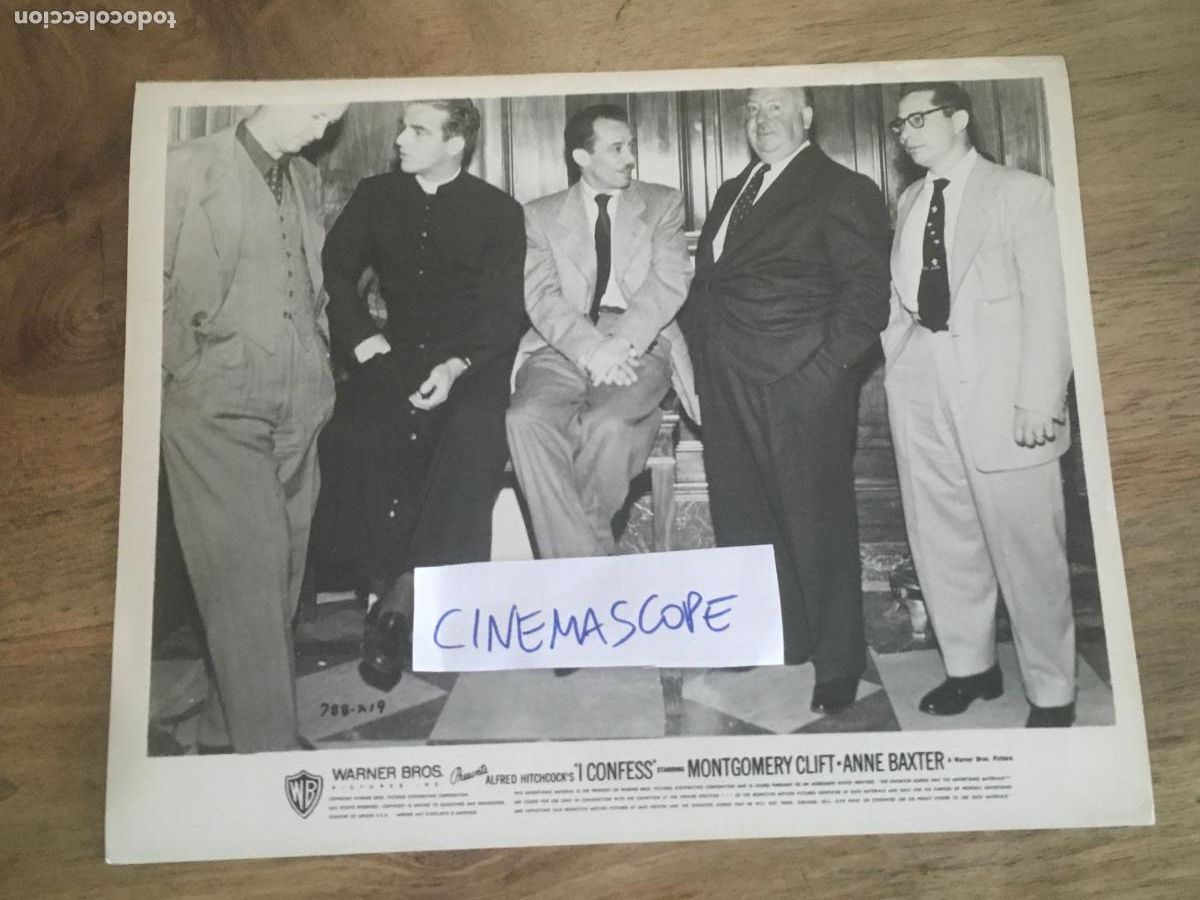 Cine: yo confieso I confess alfred hitchcock montgomery clift bernard herrmann foto original antigua