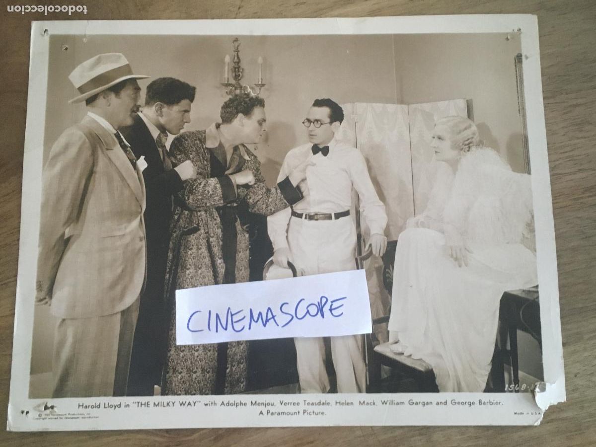 Cine: la via lactea the milky way harold lloyd foto original antigua