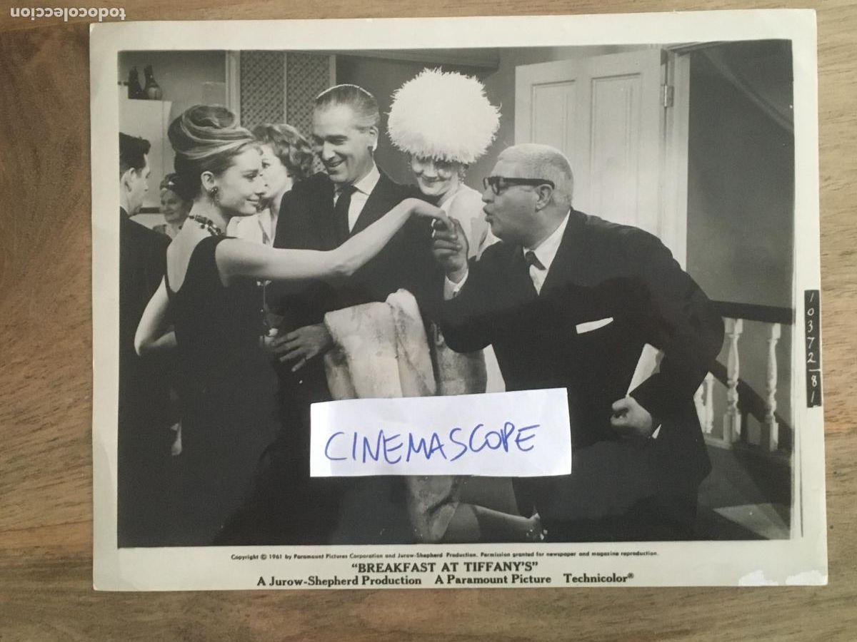 Cine: audrey hepburn jose luis de vilallonga desayuno con diamantes foto original antigua