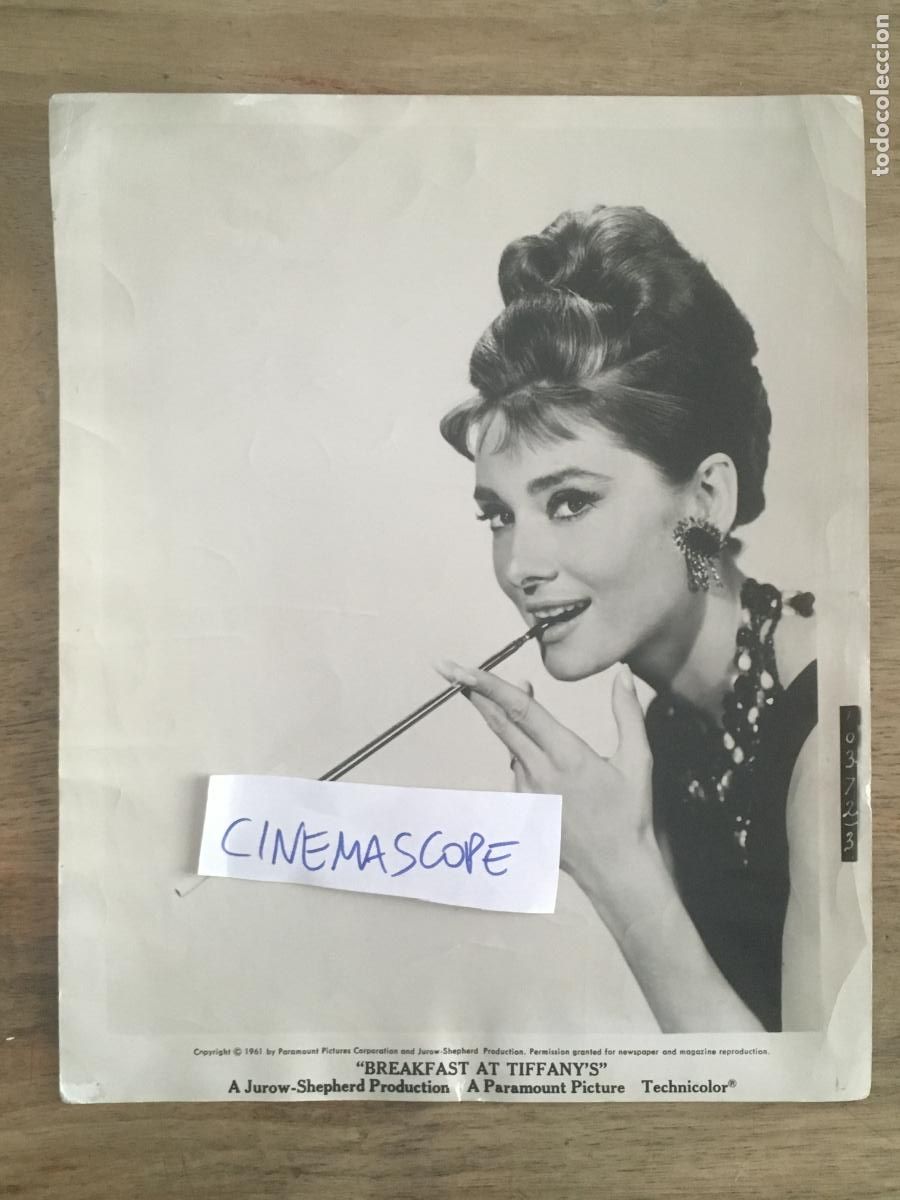 Cine: audrey hepburn desayuno con diamantes breakfast at tiffany's foto original antigua