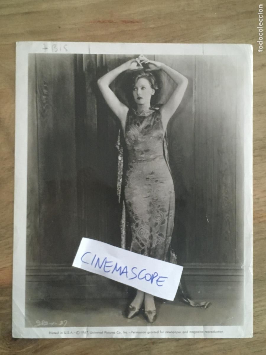 Cine: greta garbo foto original antigua