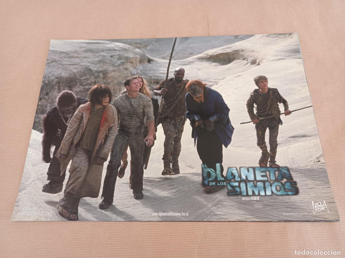 Cine: 12 FOTOCROMOS EL PLANETA DE LOS SIMIOS TIM BURTON JUEGO COMPLETO