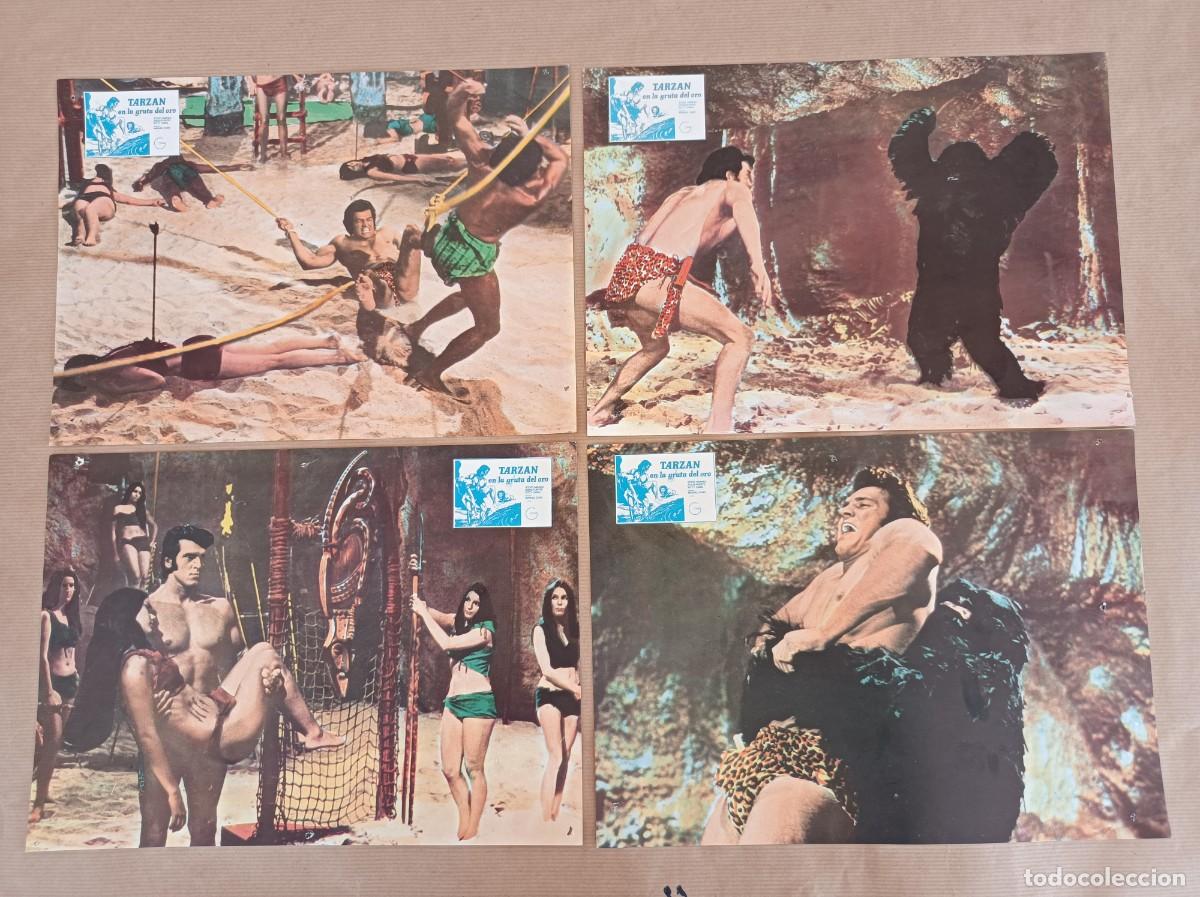 Cine: 12 FOTOCROMOS TARZ&Aacute;N EN LA GRUTA DEL ORO JUEGO COMPLETO