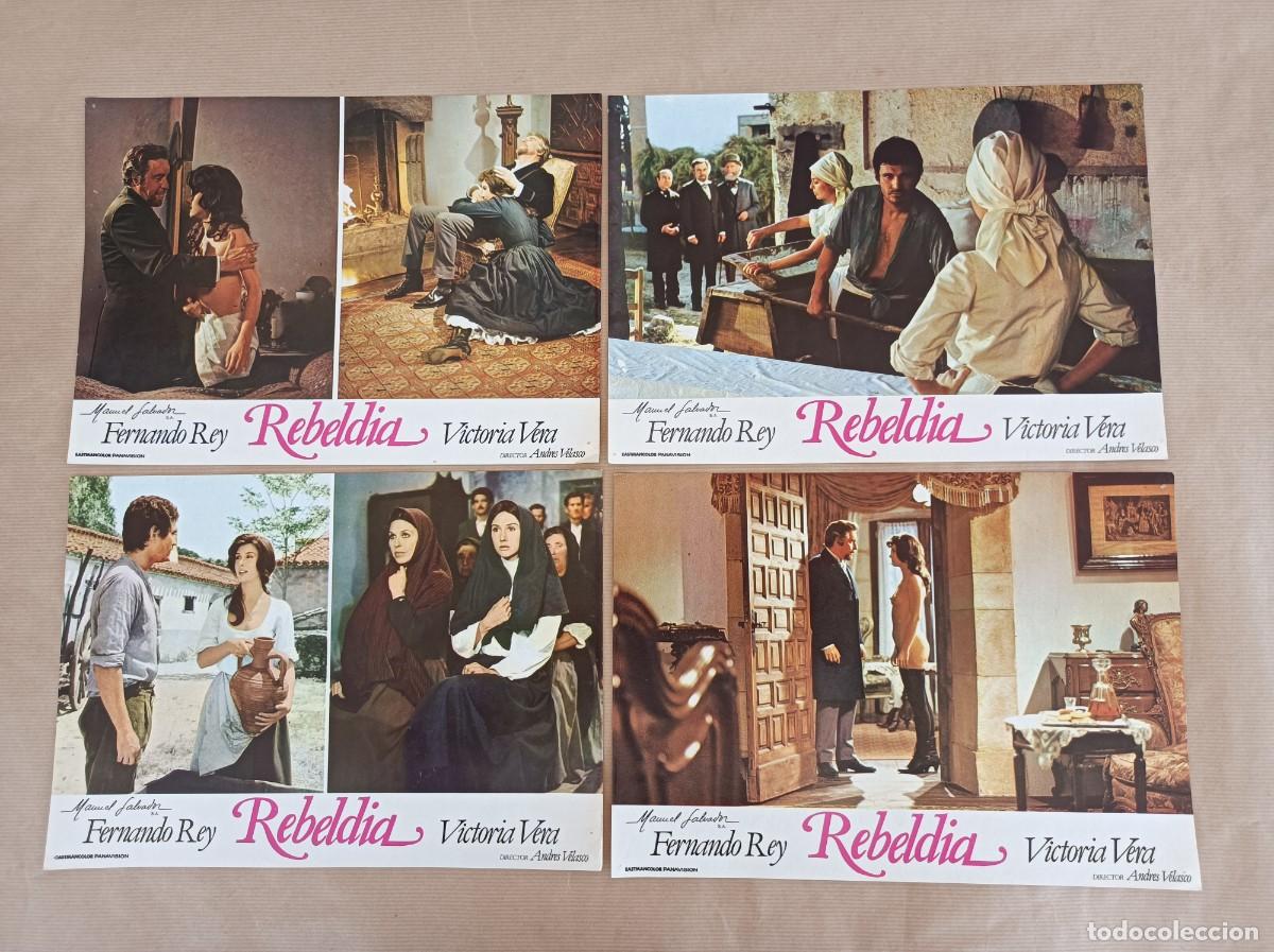 Cine: 14 FOTOCROMOS PEL&Iacute;CULA REBELD&Iacute;A JUEGO COMPLETO