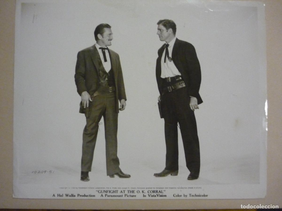 Cine: duelo de titanes - foto original b/n - burt lancaster kirk douglas Gunfight at the OK Corral
