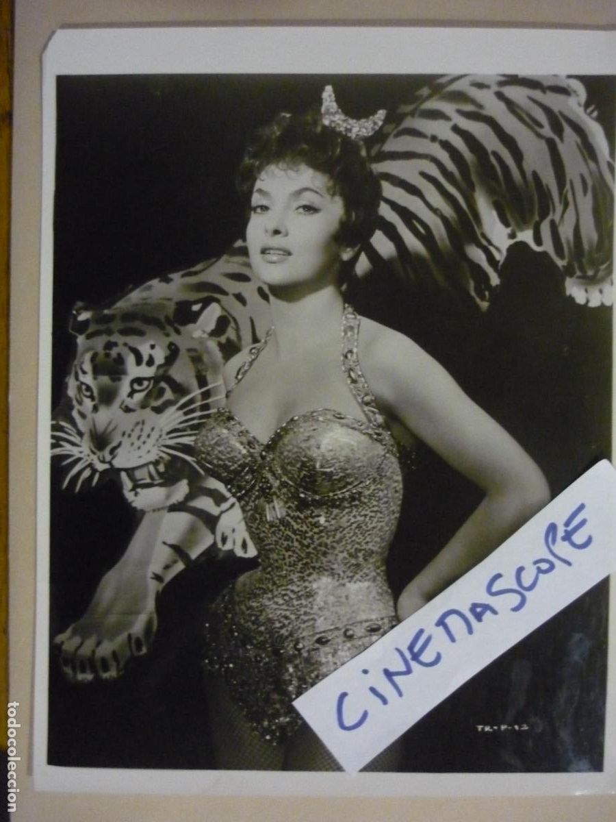 Cine: gina lollobrigida - foto original b/n - trapeze trapecio