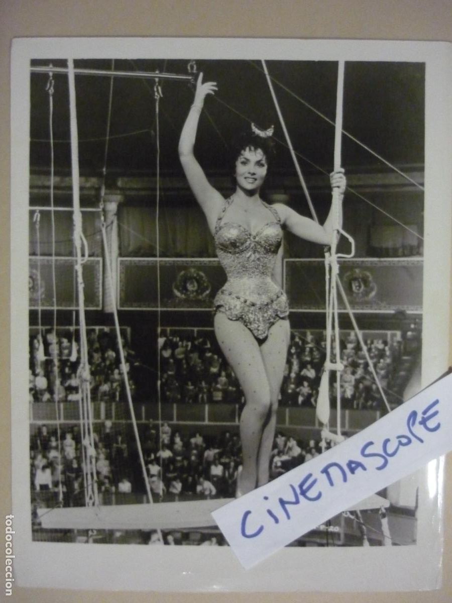Cine: gina lollobrigida - foto original b/n - trapeze trapecio