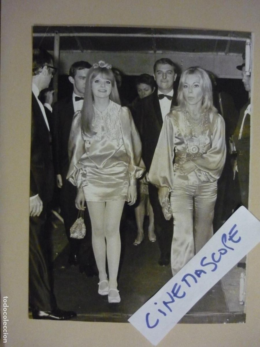 Cine: sheila white erica raffael - foto original b/n - festival internacional cine cannes 1968