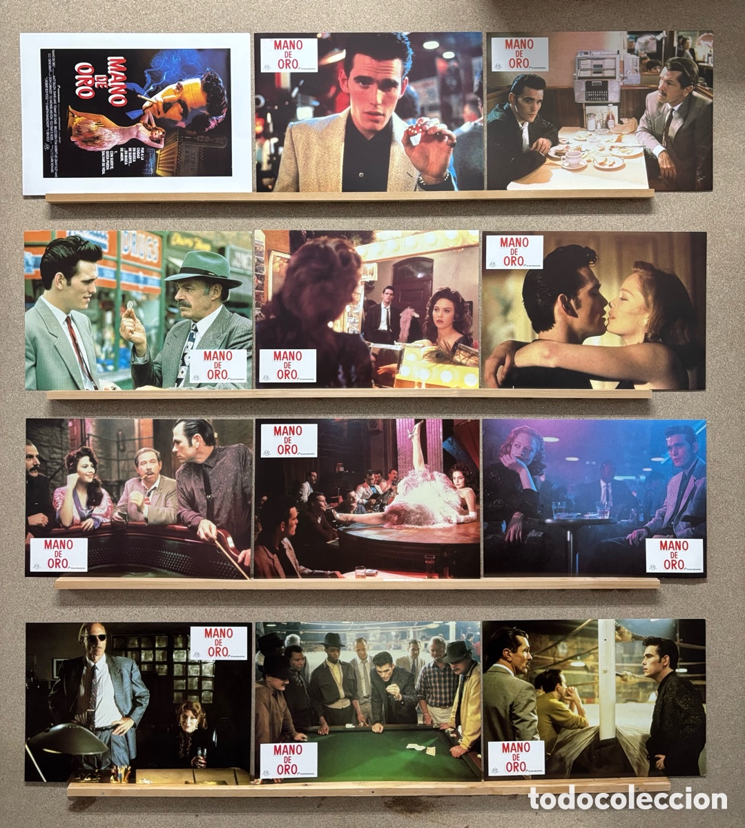 Cine: MANO DE ORO, MATT DILLON, DIANE KANE, TOMMY LEE JONES, A&Ntilde;O 1987 - SET COMPLETO 12 FOTOCROMOS