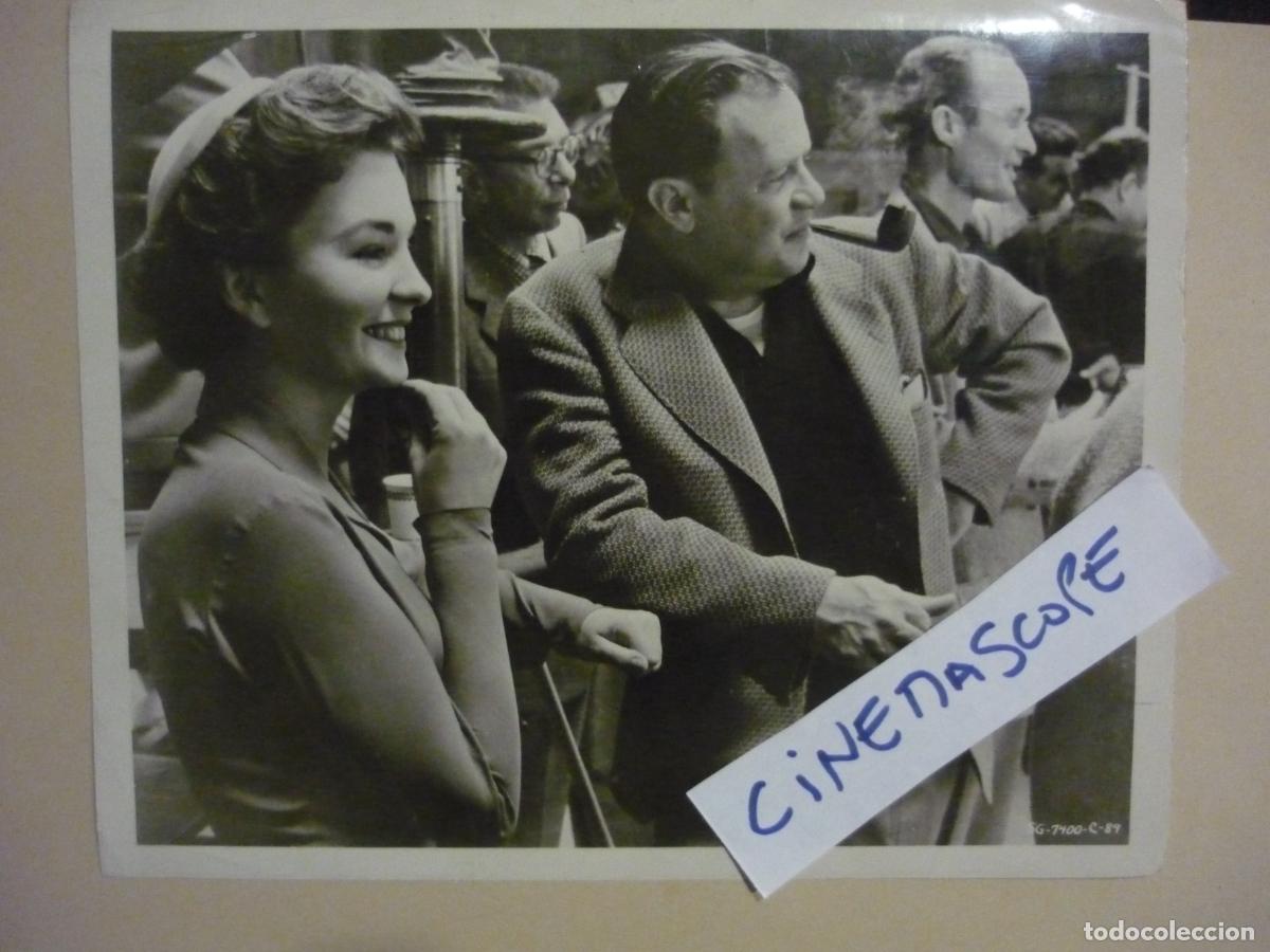 Cine: jean simmons - foto original b/n - joseph l. mankiewicz rodaje people guys and dolls
