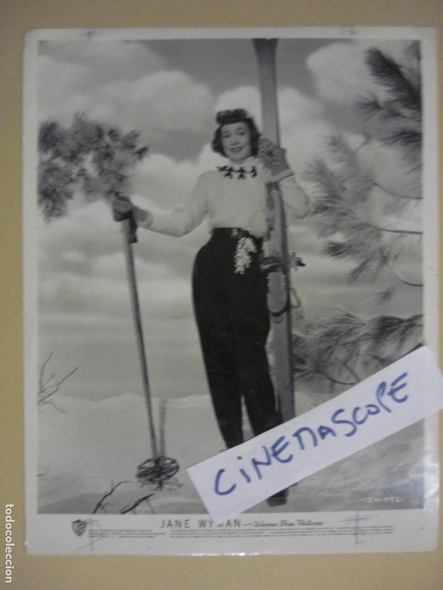 Cine: jane wyman - foto original b/n - american cinema actress - sky - a kiss in the dark