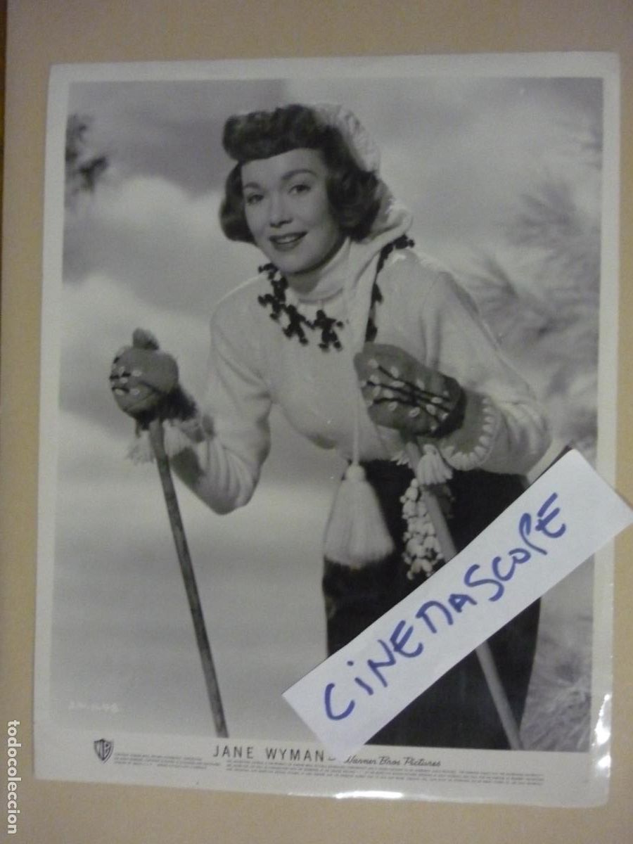 Cine: jane wyman - foto original b/n - american cinema actress - sky - a kiss in the dark