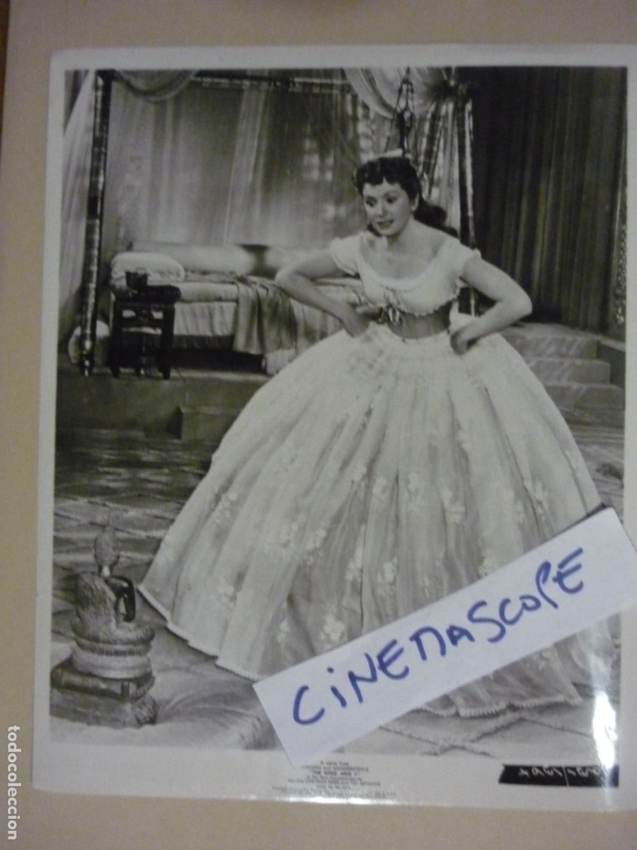 Cine: deborah kerr - foto original b/n - british cinema actress the king and i el rey y yo