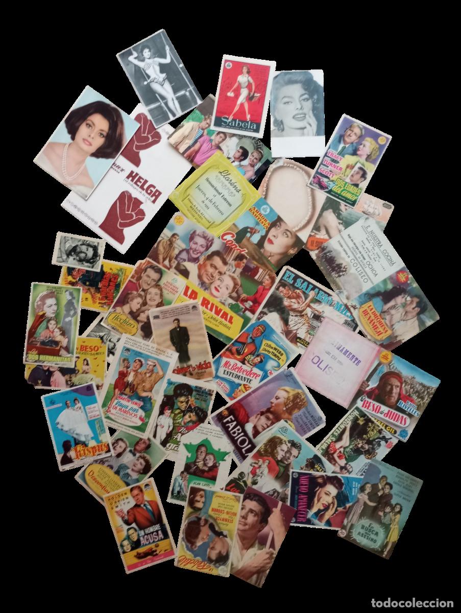 Cine: PROGRAMAS DE MANO Y FOTOS DE CINE ACTRICES ACTORES 34 PIEZAS U97