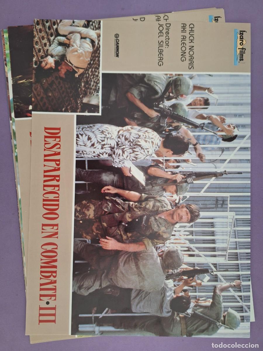 Cine: LOTE 6 FOTOCROMOS CINE DESAPARECIDO EN COMBATE III CHUCK NORRIS F-50