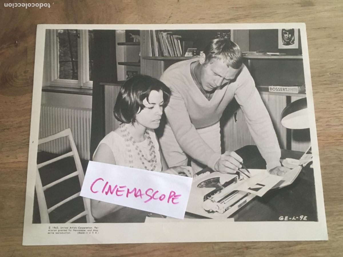 Cine: steve mcqueen y su esposa foto original antigua