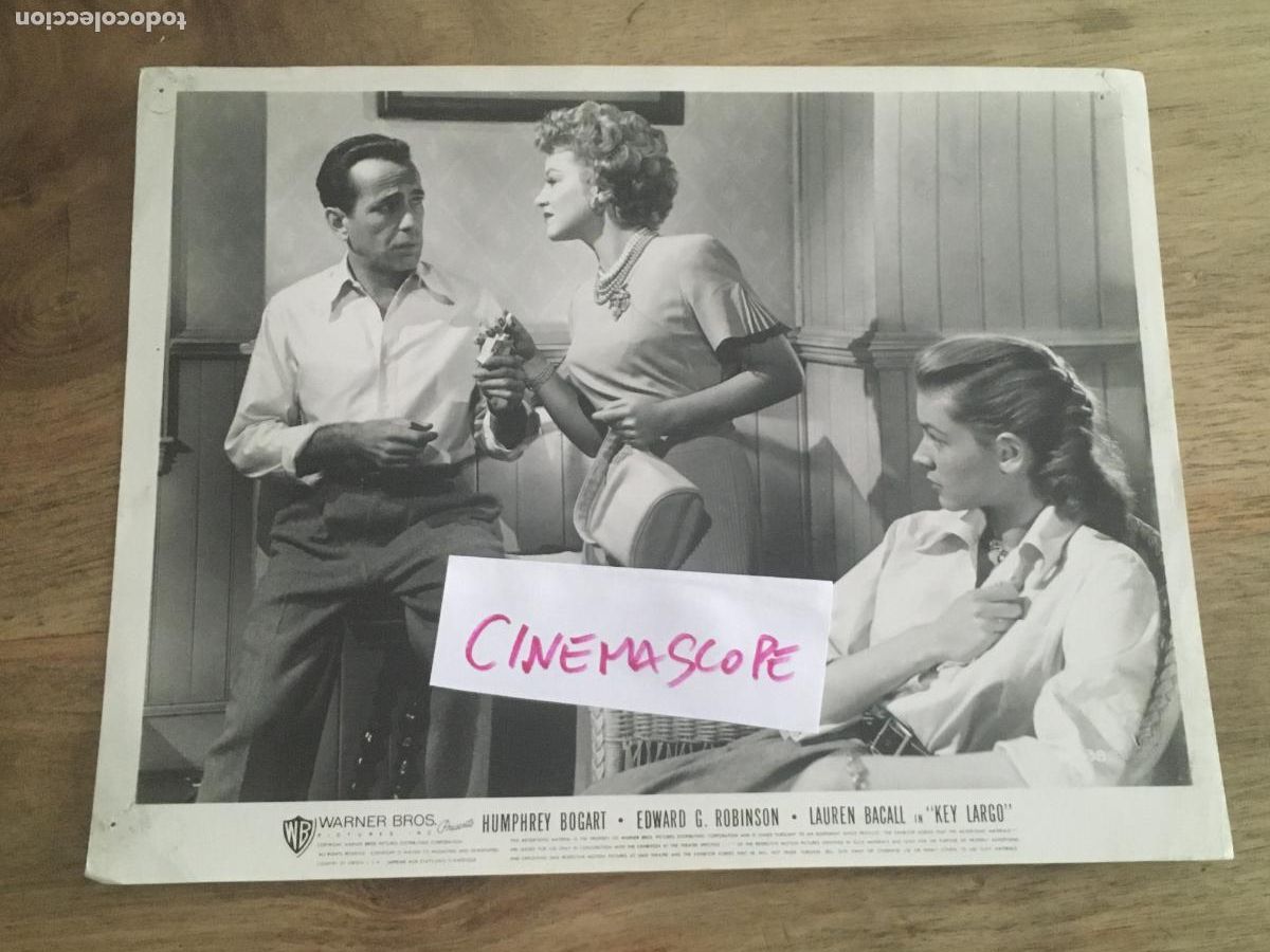 Cine: cayo largo key largo humphrey bogart lauren bacall foto original antigua