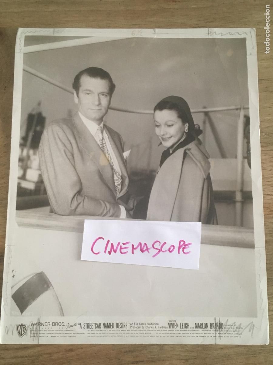 Cine: vivien leigh laurence olivier un tranvia llamado deseo streetcar named desire foto original antigua