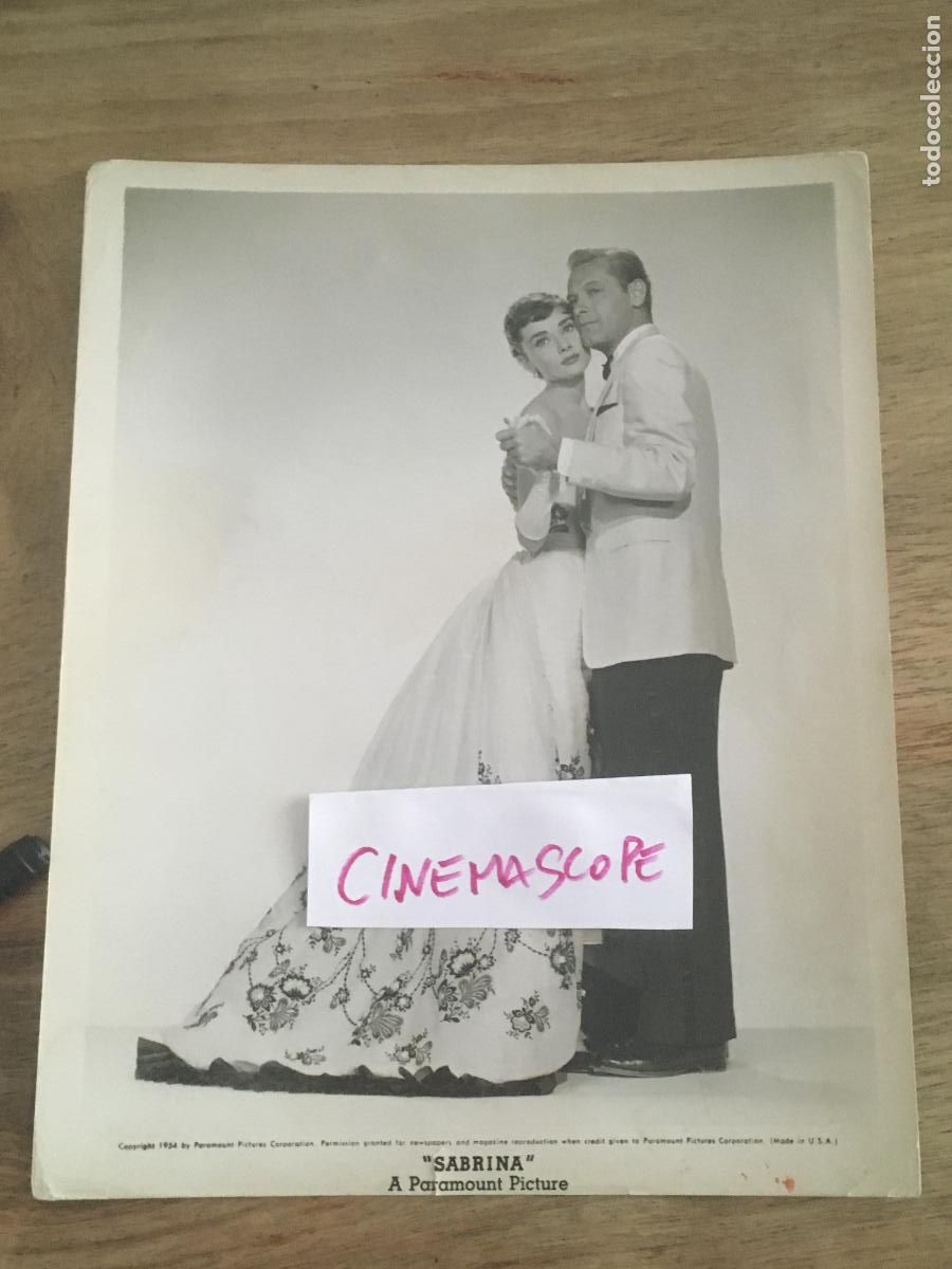 Cine: sabrina audrey hepburn william holden foto original antigua