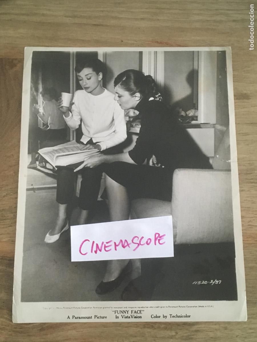 Cine: funy face audrey hepburn una cara con angel foto original antigua