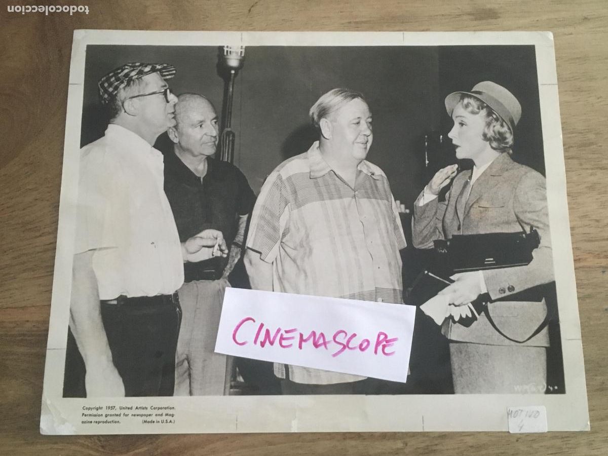 Cine: testigo de cargo marlene dietrich charles laughton billy wilder rodaje foto original antigua