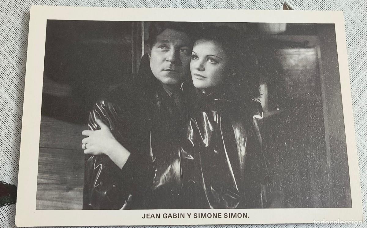 Cine: POSTAL CINE | JEAN GABIN Y SIMONE SIMON / SIN CIRCULAR