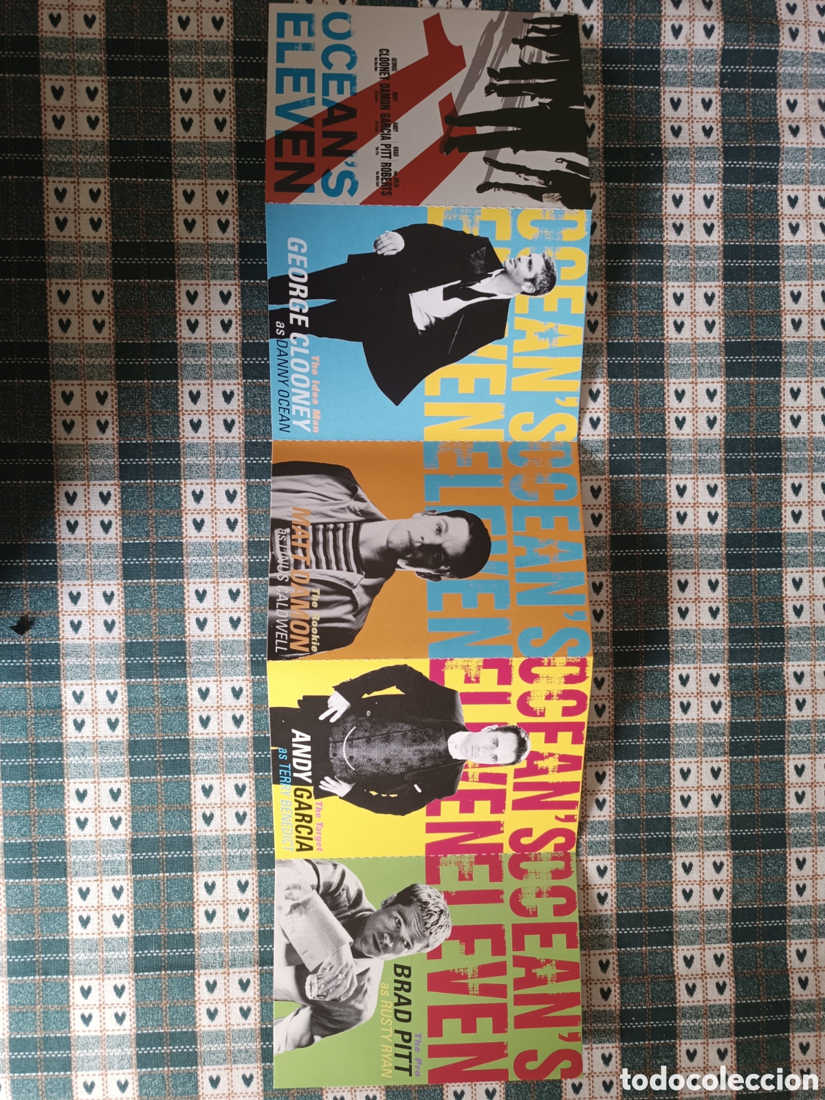 Cine: Pack de 5 postales de publicidad de la pel&iacute;cula Ocean's Eleven