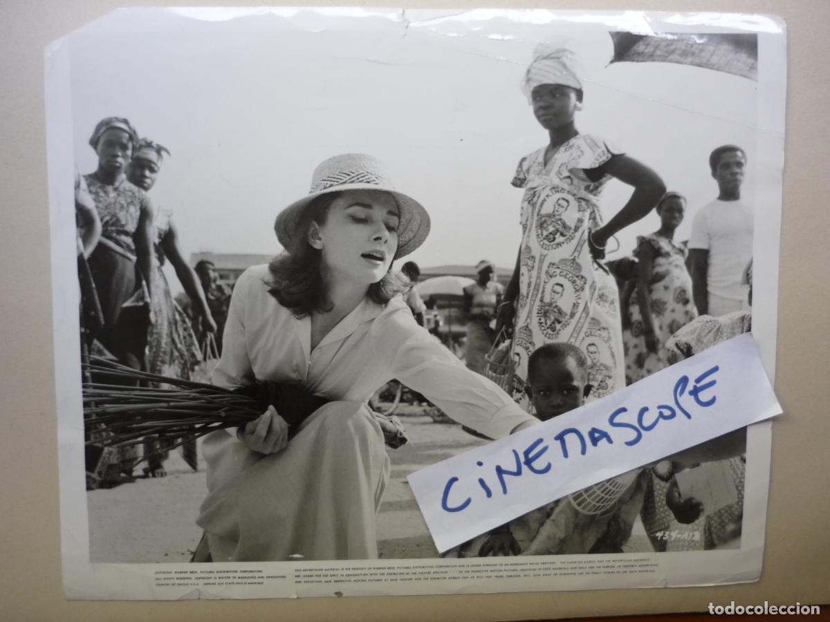 Cine: audrey hepburn - foto original b/n - on the set of the nun's story - warner bros