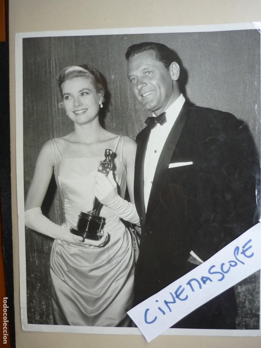 Cine: grace kelly william holden - foto original b/n - 1955 premio oscar la angustia de vivir