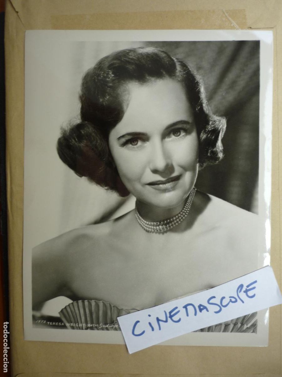 Cine: teresa wright - foto b/n original - american cinema actress