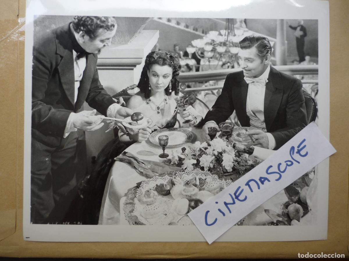 Cine: lo que el viento se llevo - foto b/n original - Gone with the Wind vivien leigh clark gable