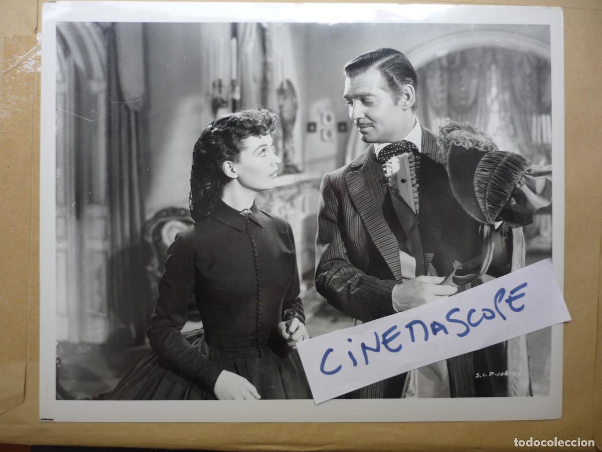 Cine: lo que el viento se llevo - foto b/n original - Gone with the Wind vivien leigh clark gable