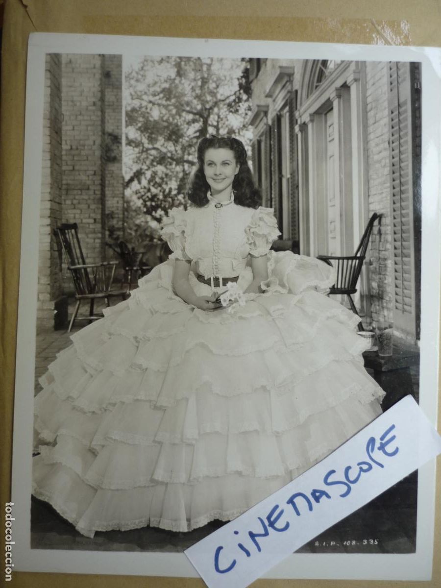 Cine: lo que el viento se llevo - foto b/n original - Gone with the Wind vivien leigh