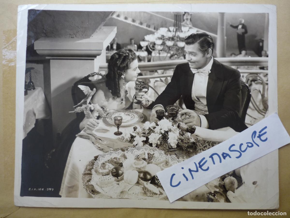 Cine: lo que el viento se llevo - foto b/n original - Gone with the Wind vivien leigh clark gable