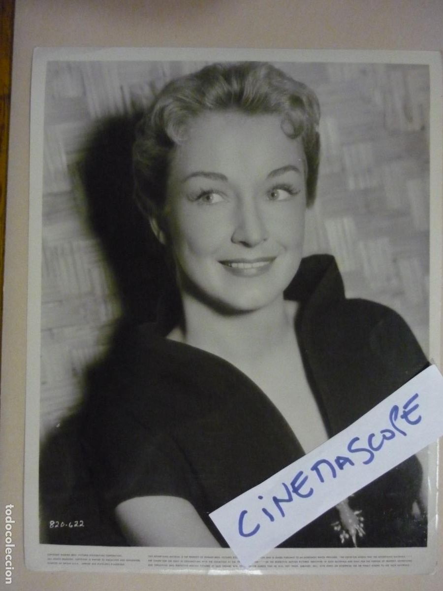 Cine: nina foch - foto b/n original - holland cinema actress