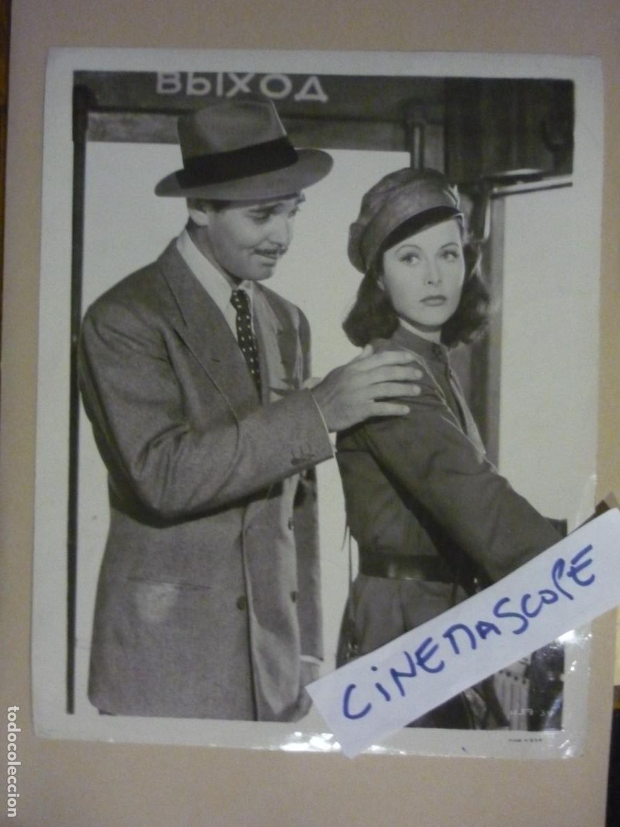Cine: camarada x - foto b/n original - clark gable Hedy Lamarr