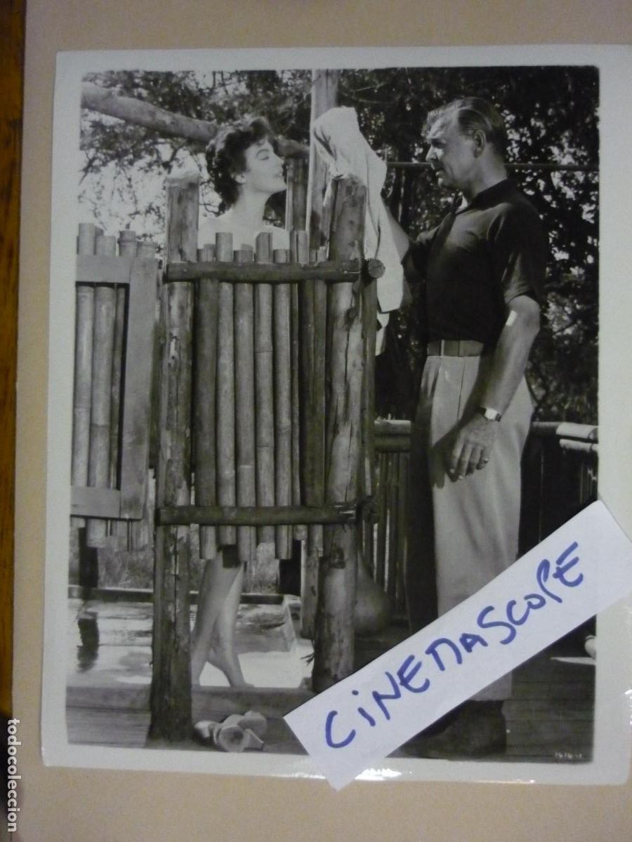Cine: mogambo - foto b/n original - ava gardner clark gable