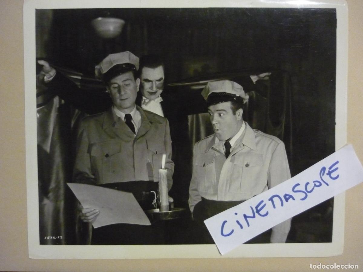 Cine: contra los fantasmas - foto original b/n - Abbott and Costello Meet Frankenstein bela lugosi