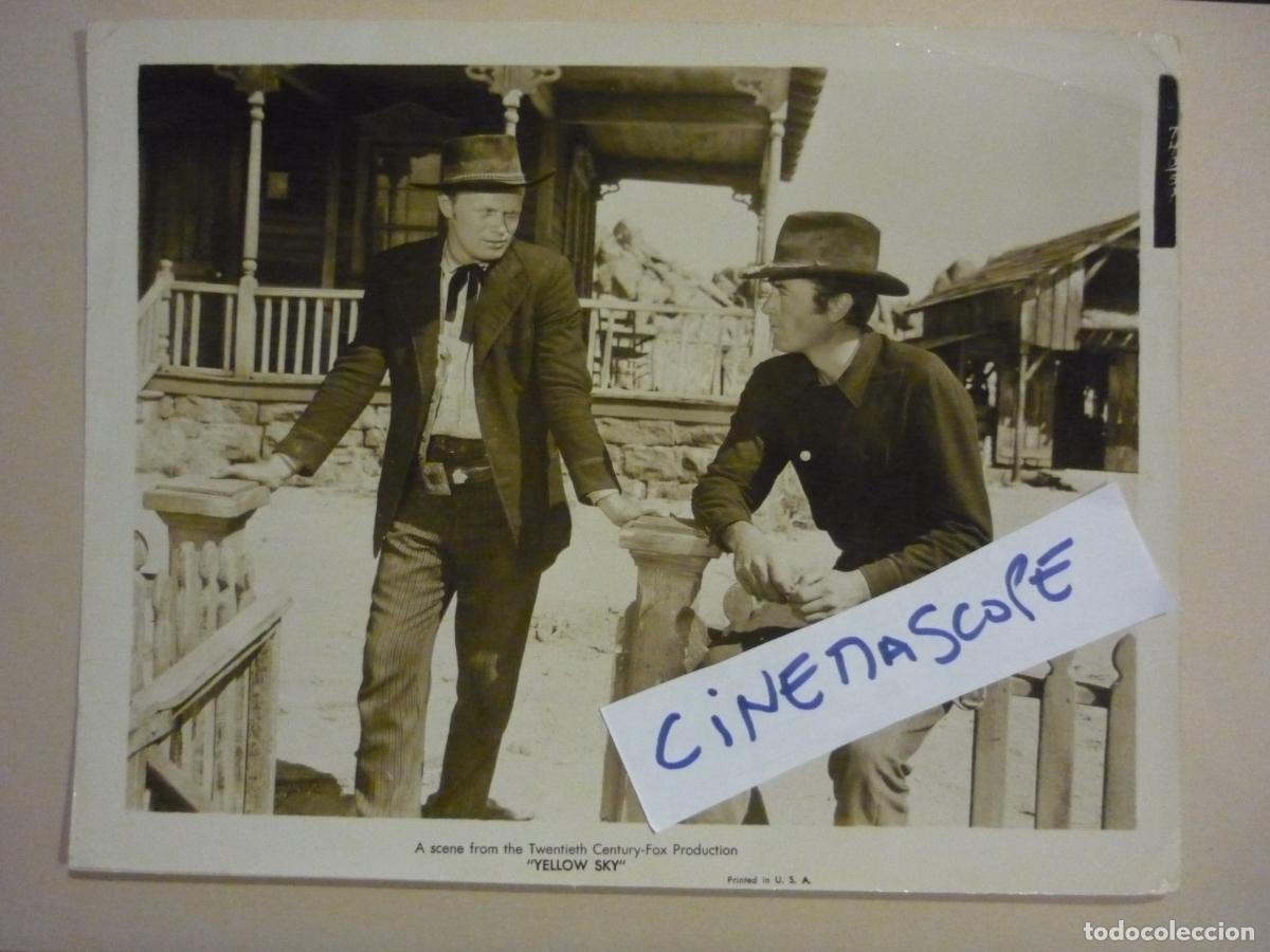 Cine: gregory peck - foto original b/n - richard widmark yellow sky cielo amarillo western