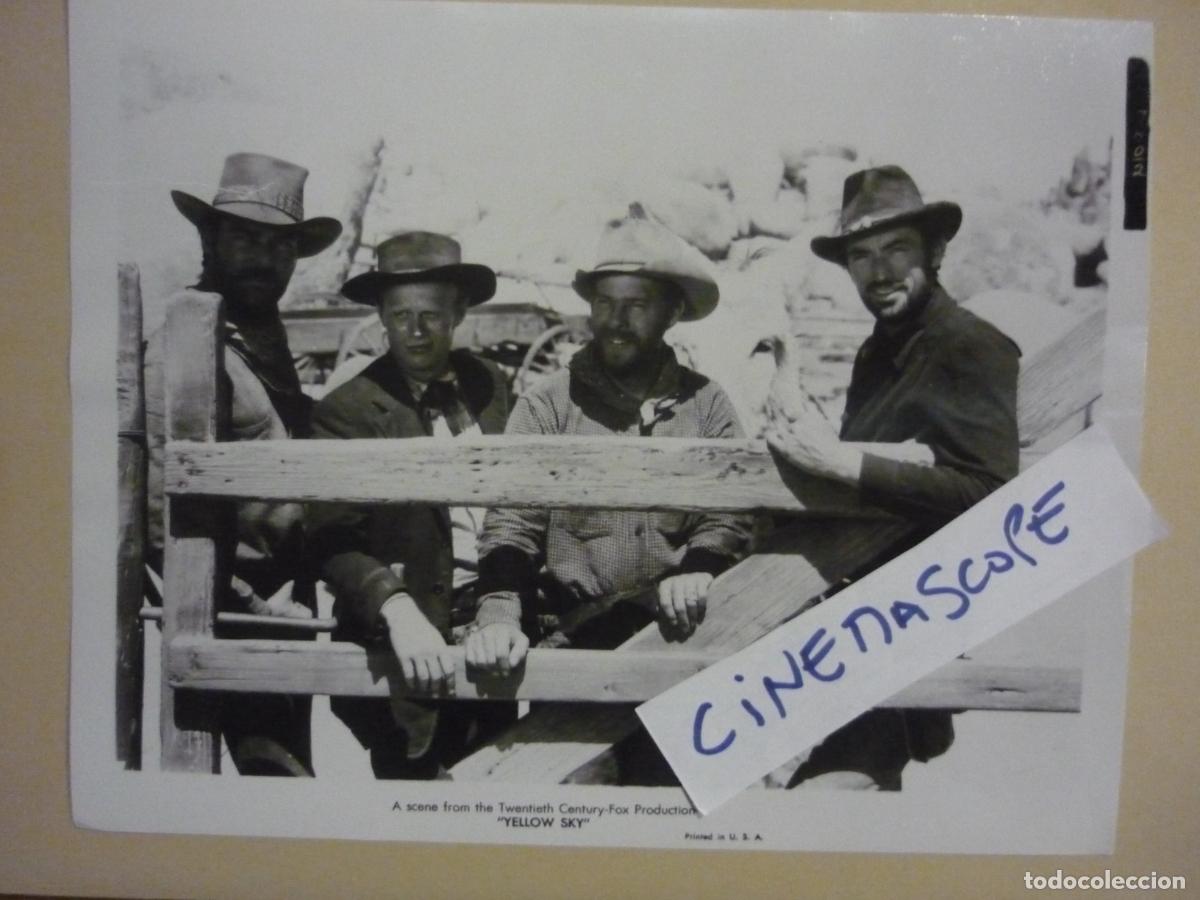 Cine: gregory peck - foto original b/n - richard widmark yellow sky cielo amarillo western